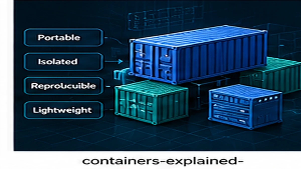 Container architecture diagram showing how containers differ from VMs and when they simplify deployment