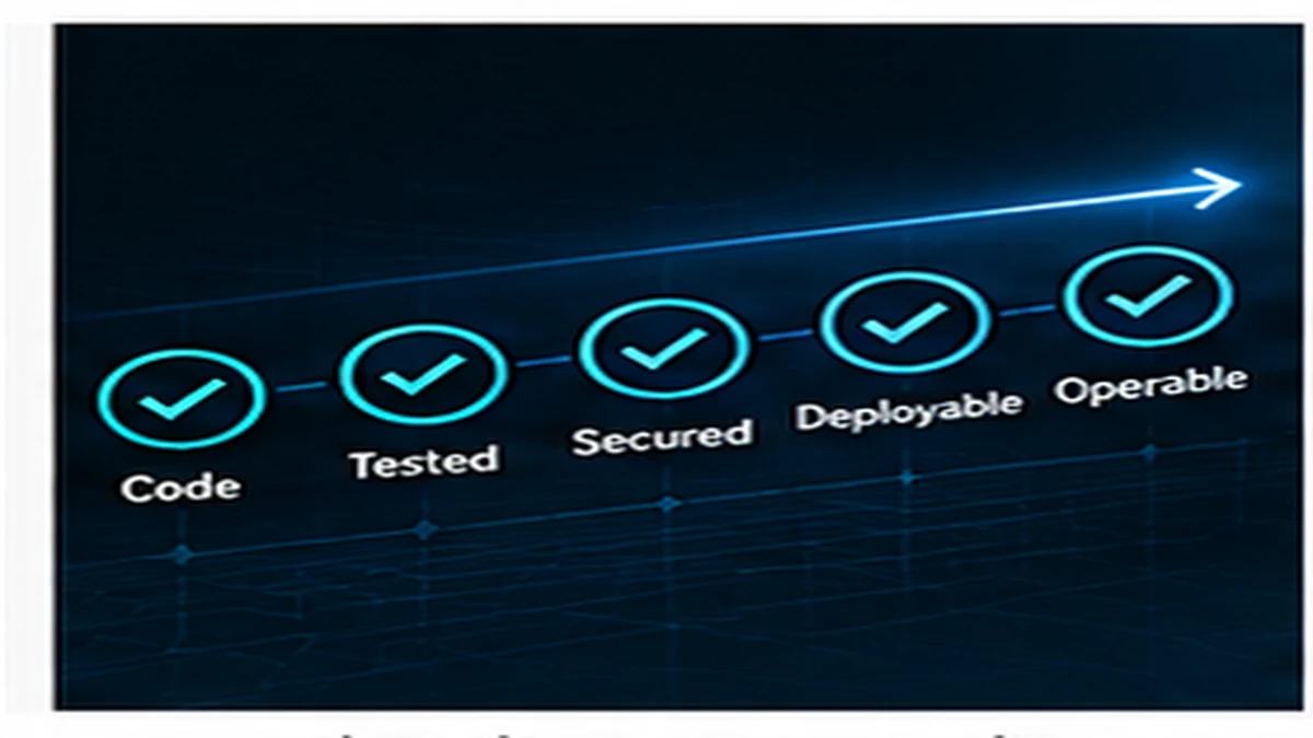 Software development checklist showing completeness criteria beyond working code
