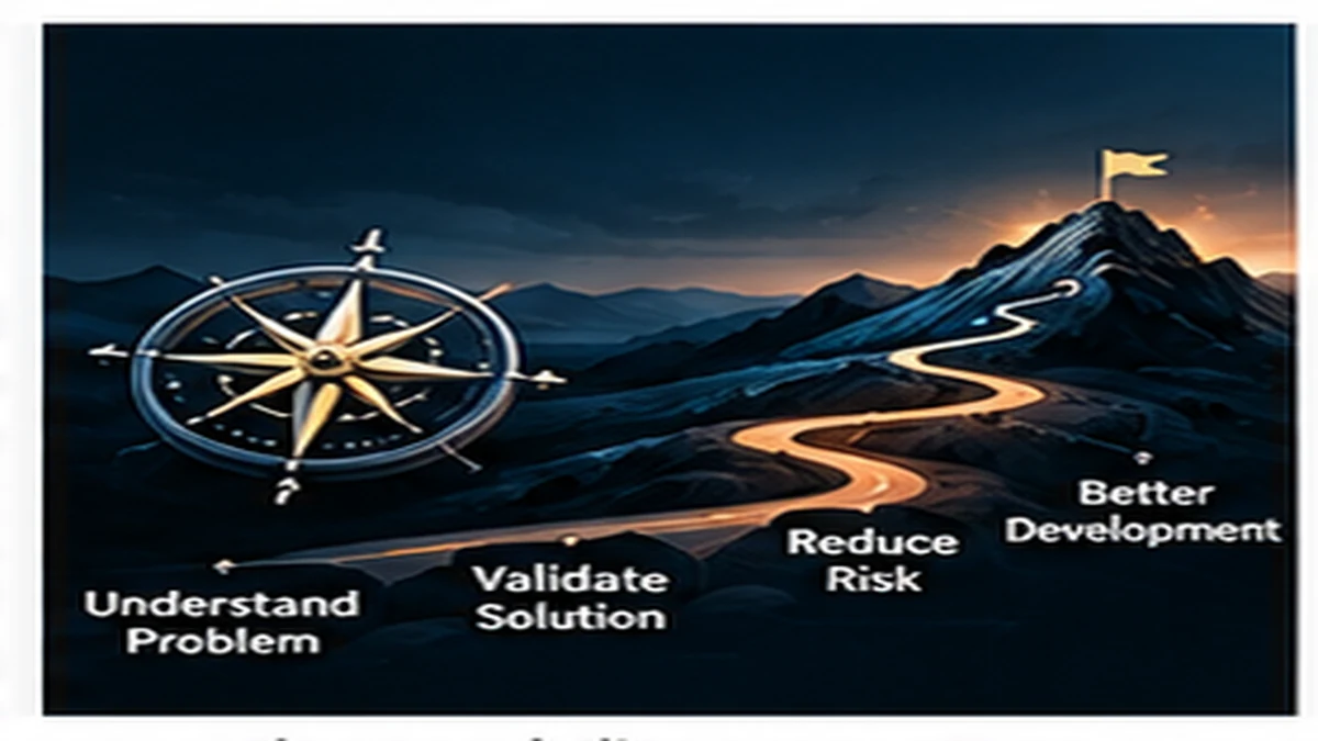 Problem discovery process showing how understanding requirements before coding reduces rework
